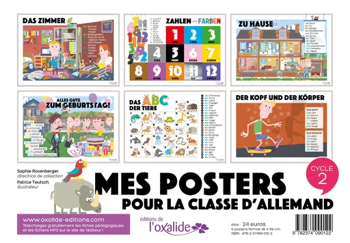 Mes posters pour la classe d'allemand - Sophie Rosenberger, Patrice Teutsch - Éditions de l'Oxalide